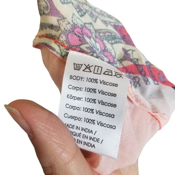 Anthropologie Floreat Womens OS Bird Floral Print - Picture 7 of 8